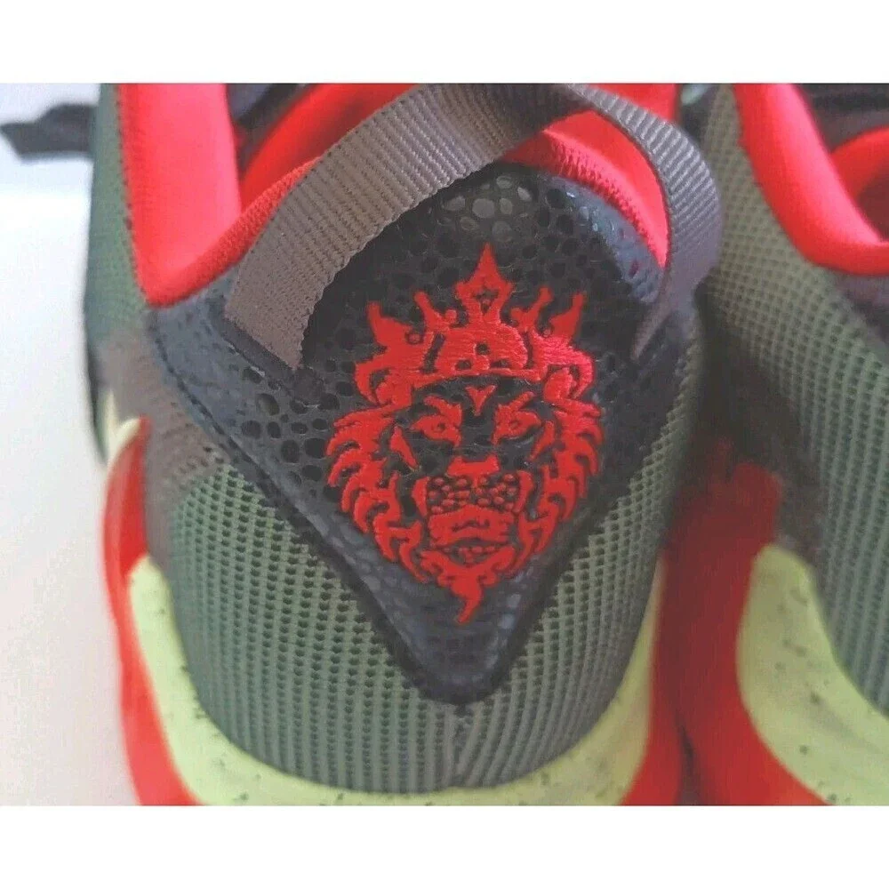 Nike LeBron Witness 7 Sneakers Men's Size 8 Alligator Volt Crimson DM1123 001